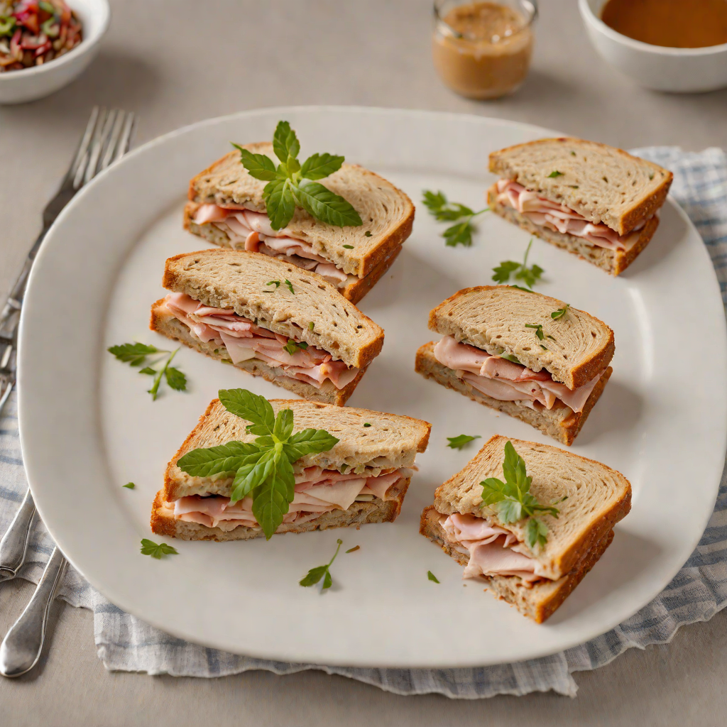Northern-Inspired Crisp Rye Bread Sandwich with Smoked Turkey