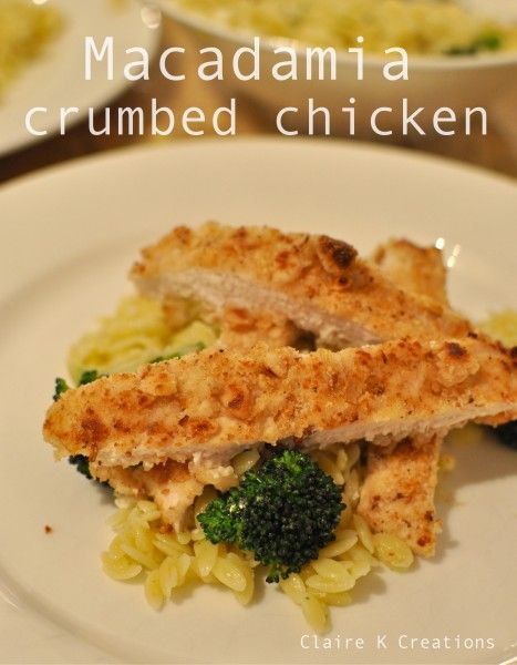 Macadamia-Crusted Chicken with Wattleseed Gravy