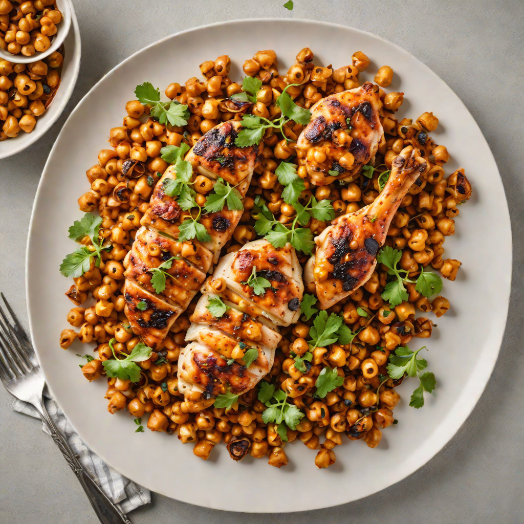 One-Pan Spicy Harissa Chicken with Roasted Chickpeas