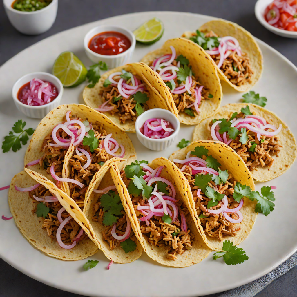 Spicy Tripe Tacos with Pickled Red Onion and Fresh Salsa Verde