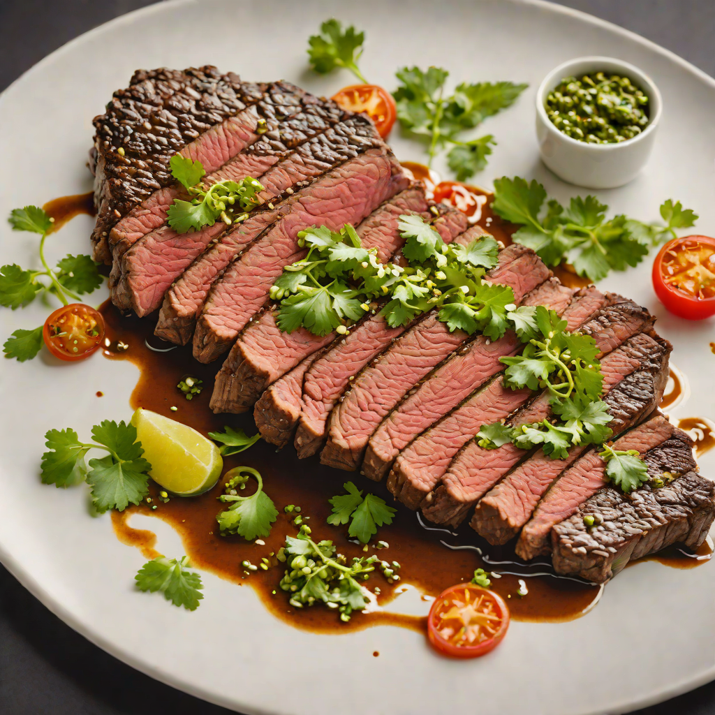 Grilled Asada Beef with Charred Salsa Verde