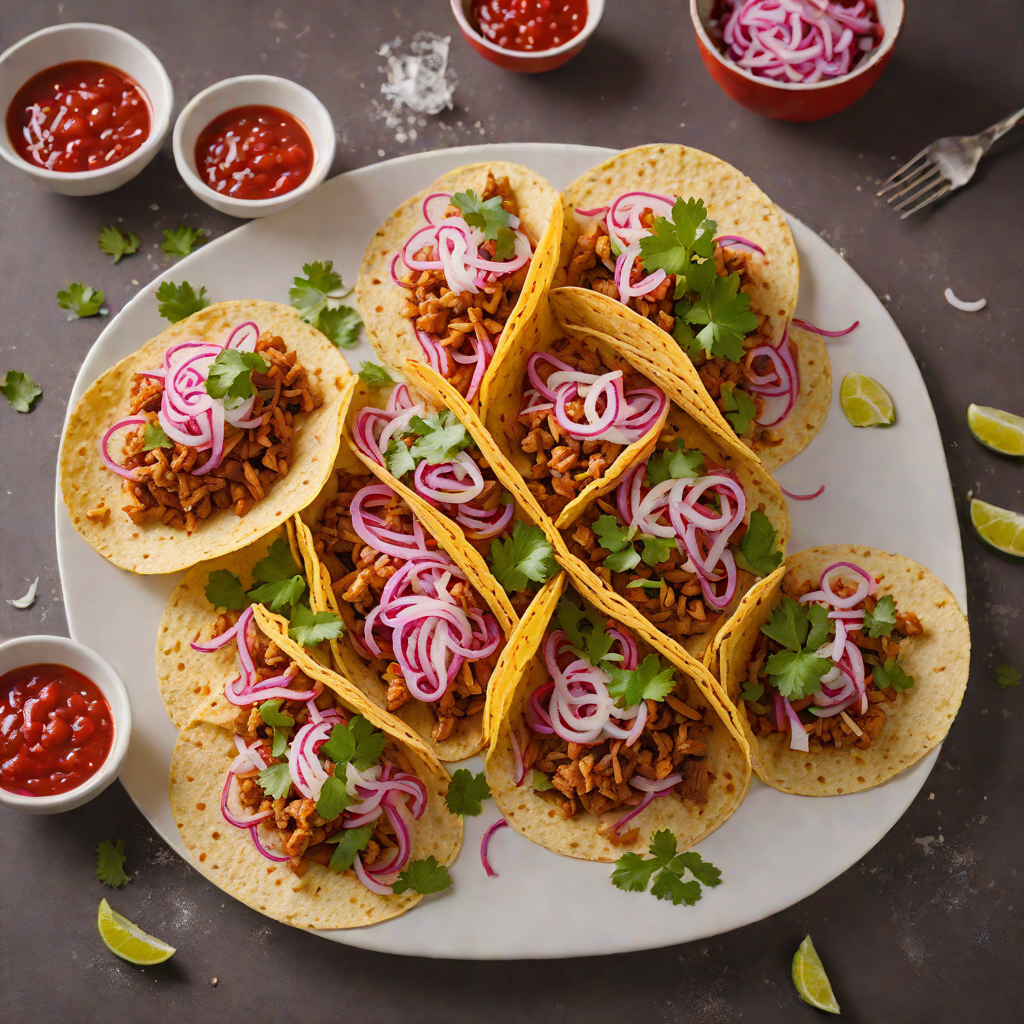 Smoky Tripe Tacos with Pickled Red Onions and Salsa Roja