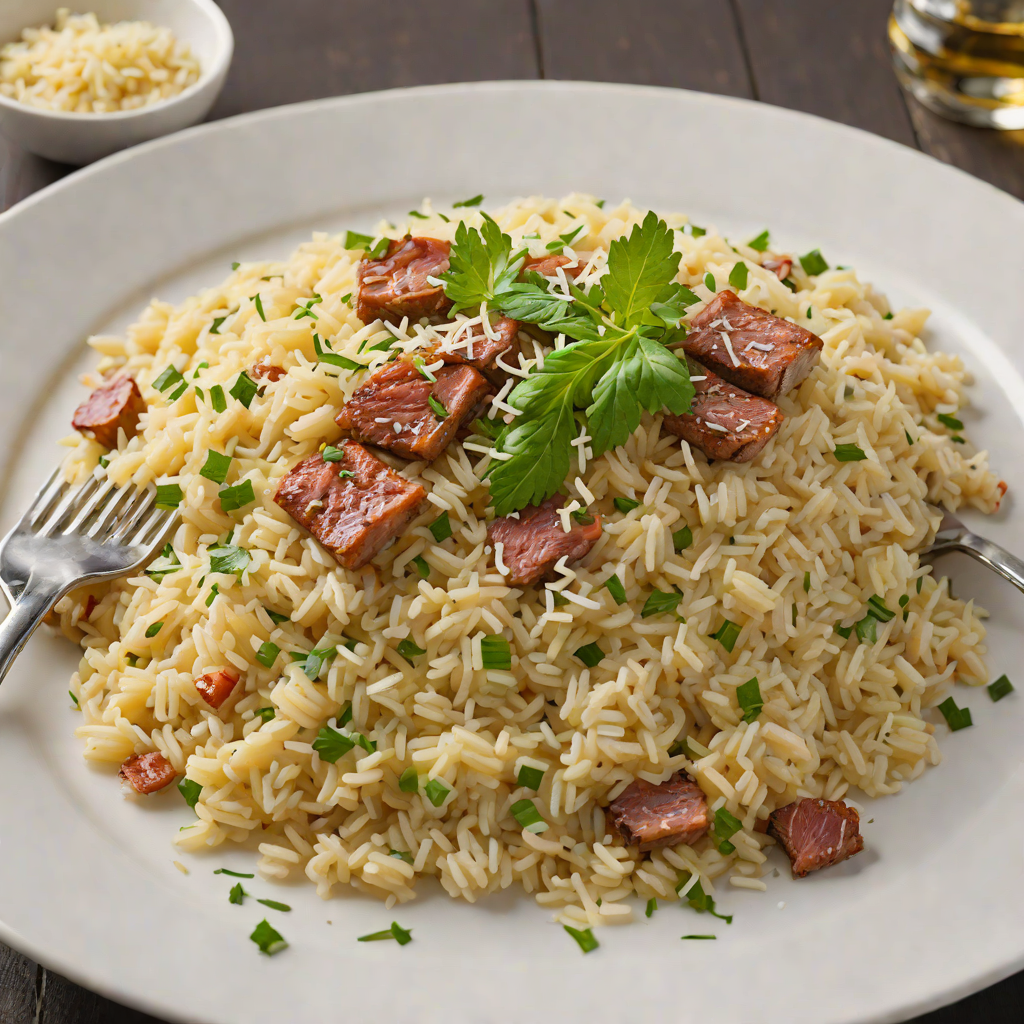 Italian-Style Steakhouse Risotto with Garlic Butter and Parmesan