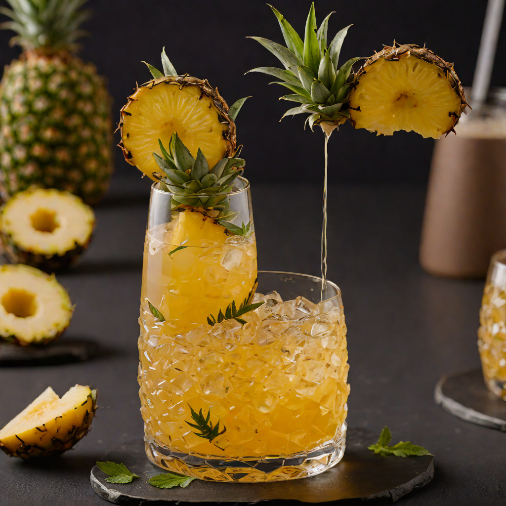 Charred Pineapple Rum Fizz