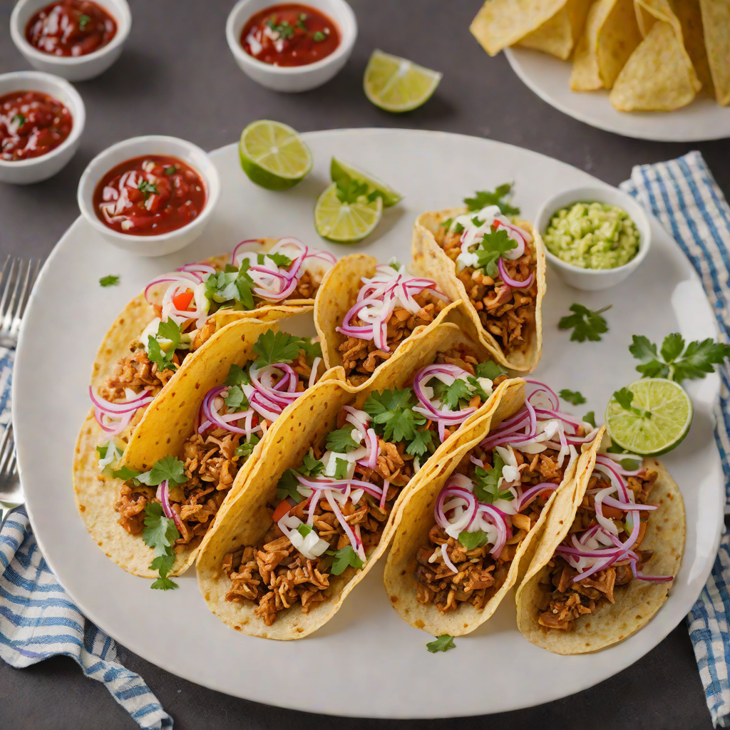Spiced Tripe Tacos with Pickled Onion and Salsa Bar