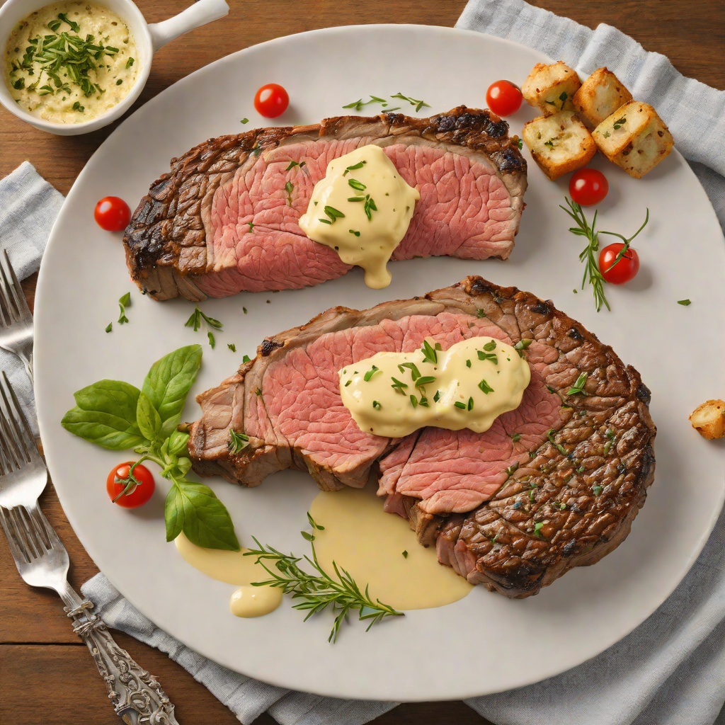 Steakhouse-Style Herb Butter Ribeye