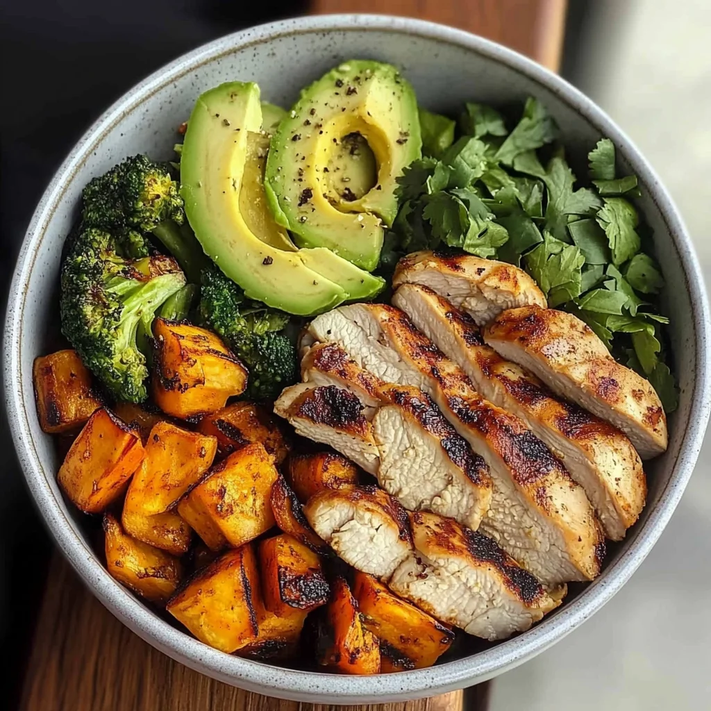 Protein-Packed Chicken & Veggie Bowl with Avocado