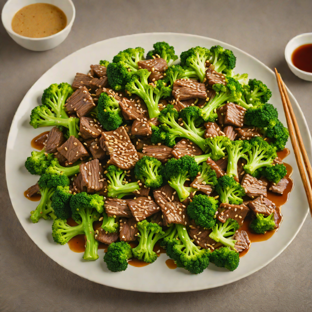 Stir-Fried Beef and Broccoli with Ginger and Sesame Oil