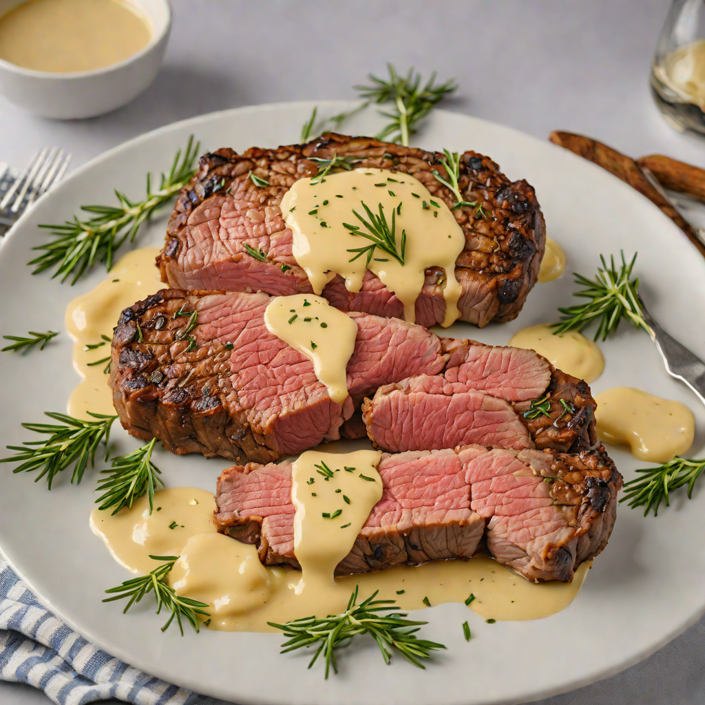 Italian-style Pan-Seared Ribeye with Garlic Butter and Rosemary