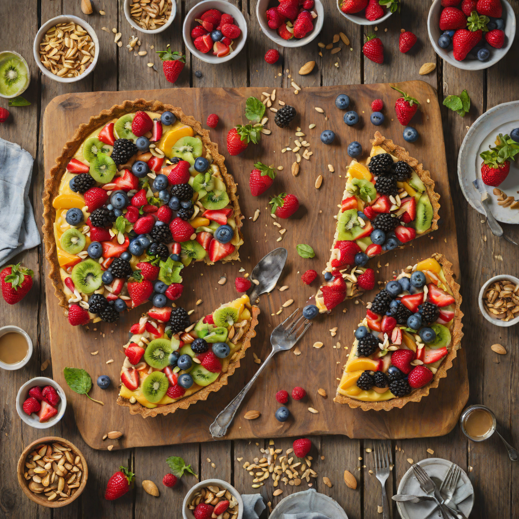 Gluten-Free No-Bake Fruit Tart with Almond Crust