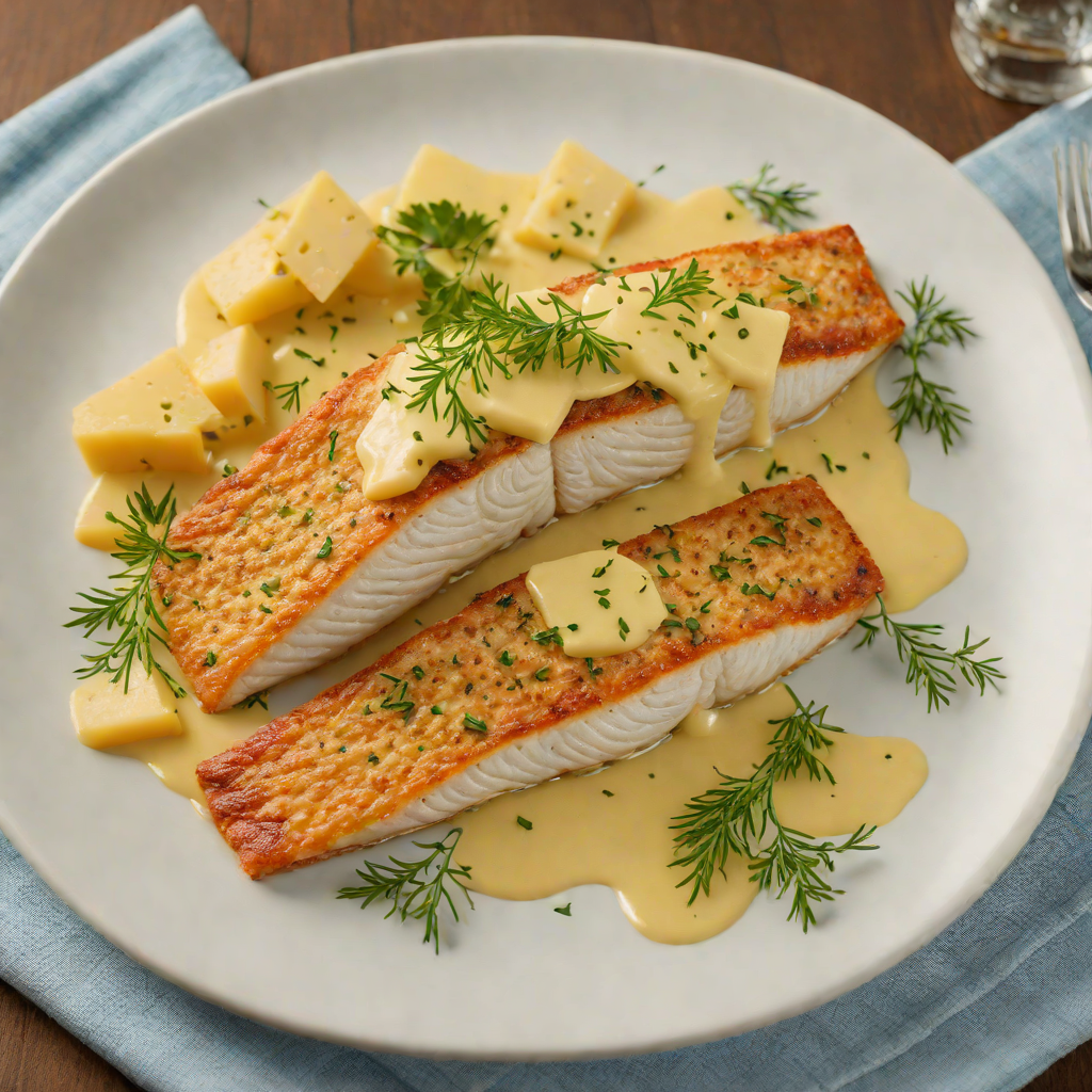 Pan-Seared Catfish with Wisconsin Cheddar and Herb Butter
