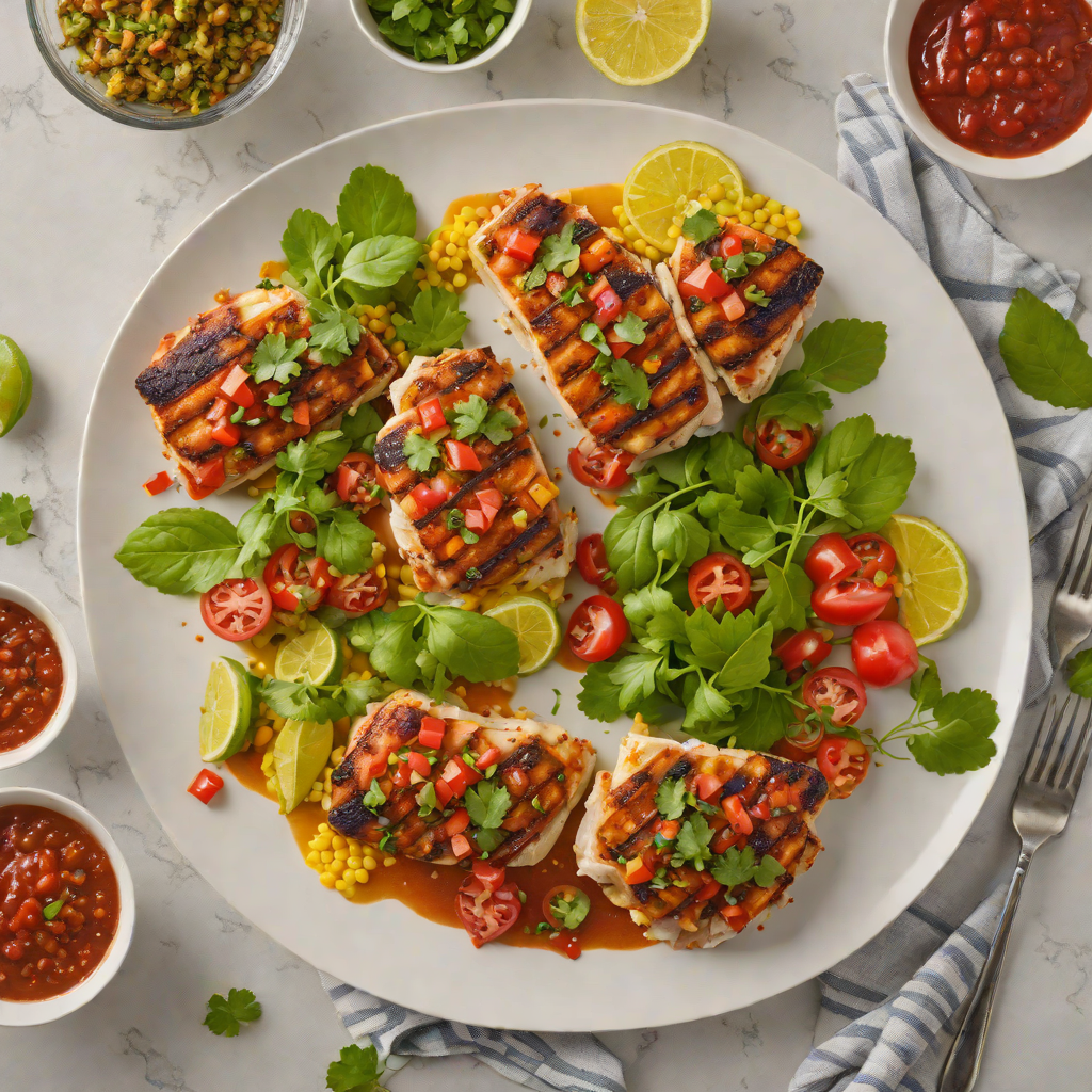 Marinated Pollo Asada with Salsa Bar