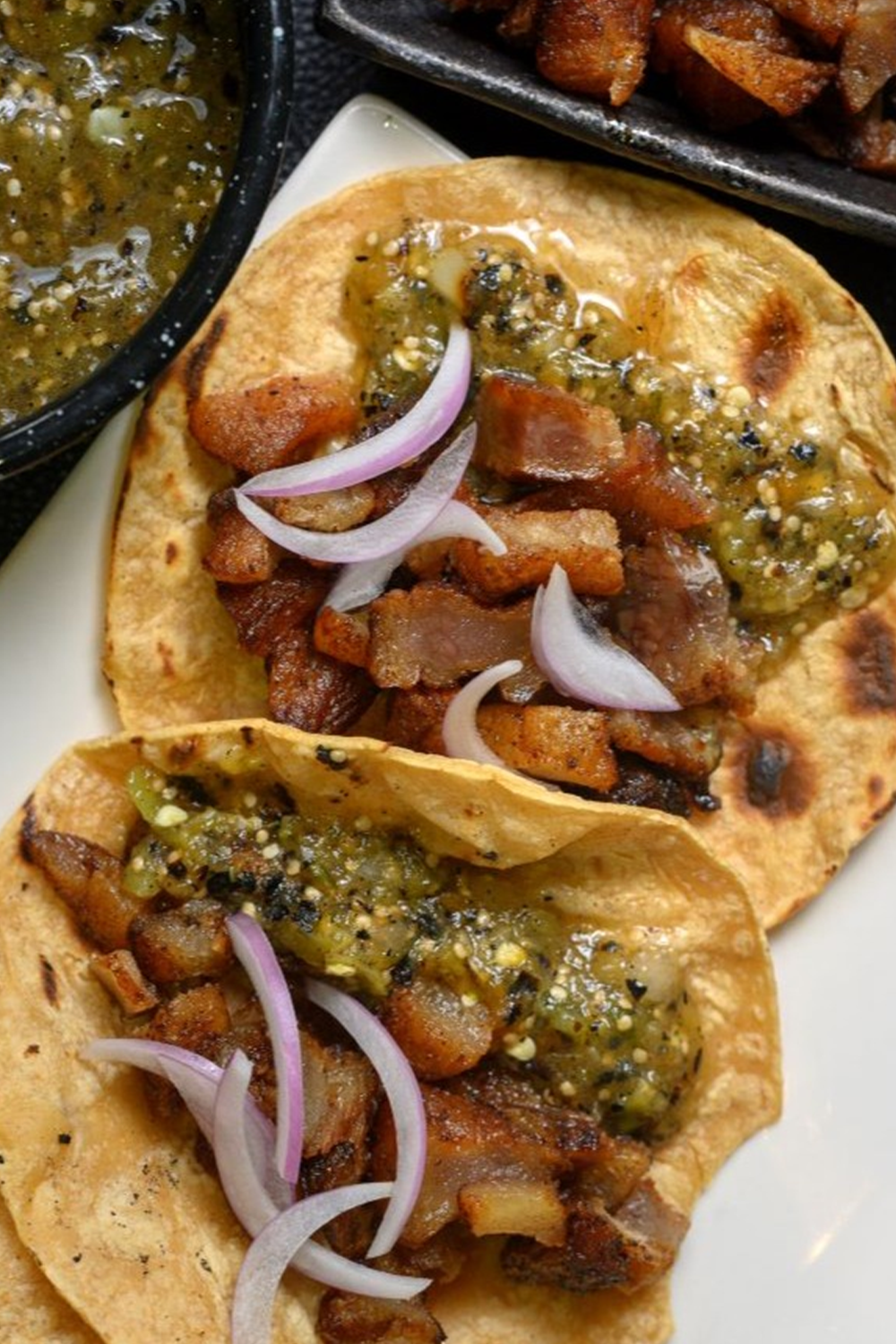 Grilled Tripe Tacos with Spicy Salsa Verde