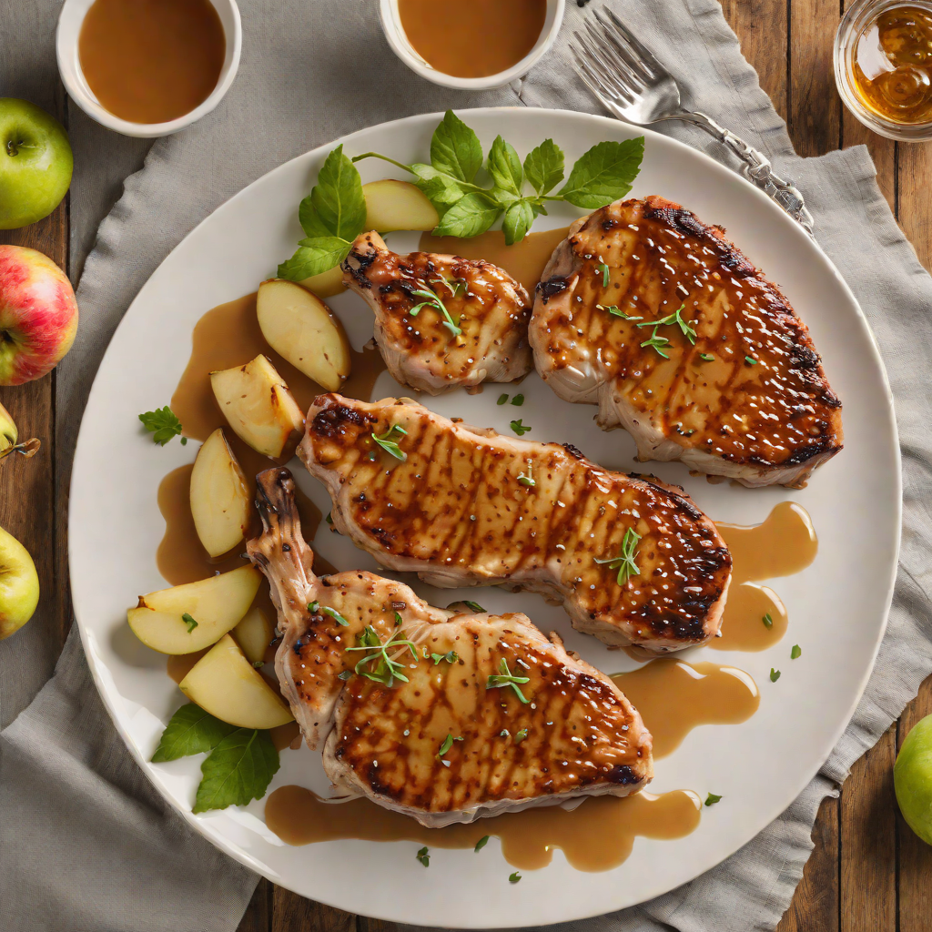 Pan-Seared Pork Chops with Apple Cider Vinegar Glaze