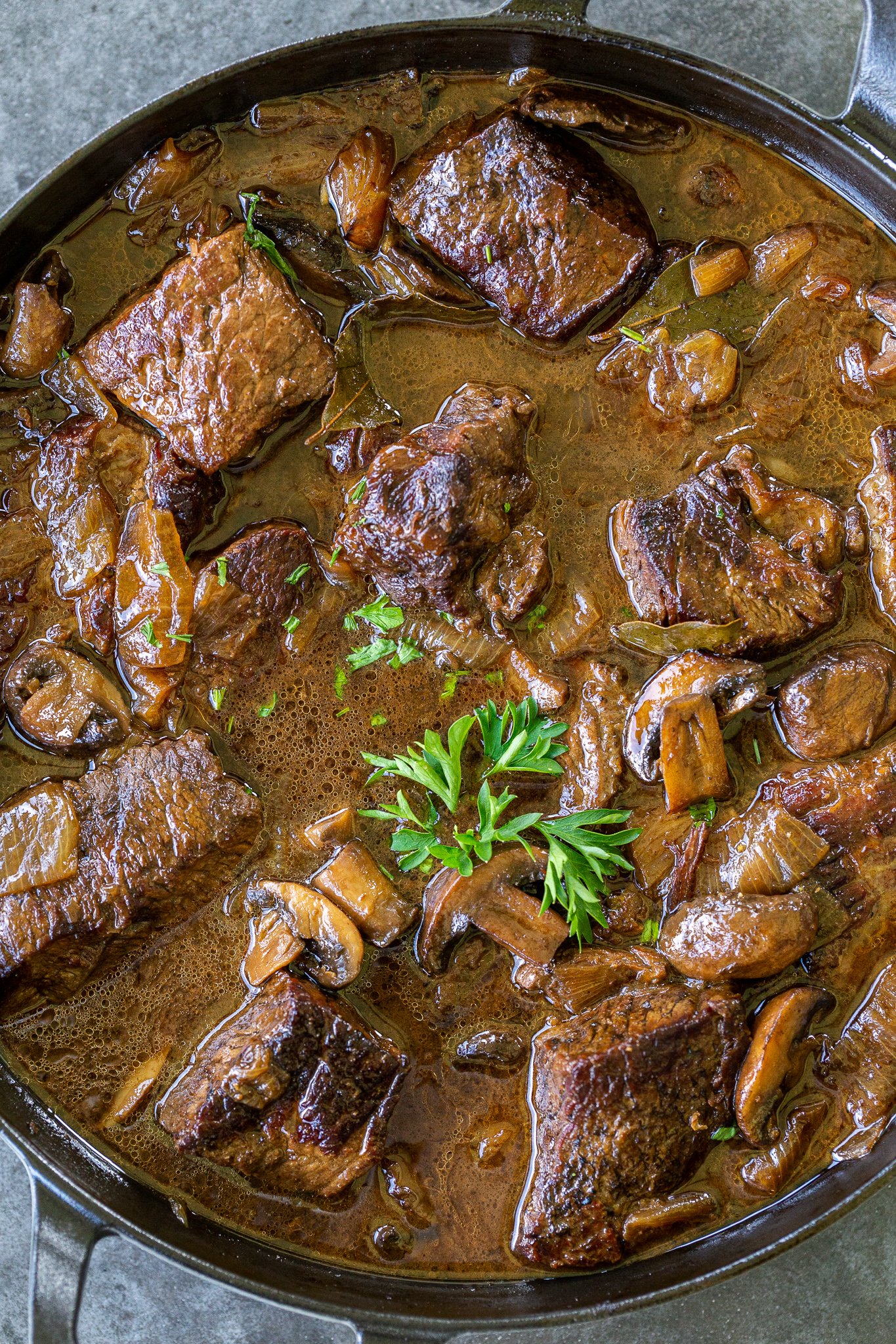 Braised Beef Asada with Pinto Beans and Cilantro Rice