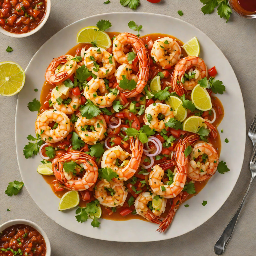 Mariscos KC-Style Garlic Butter Shrimp with Spicy Salsa