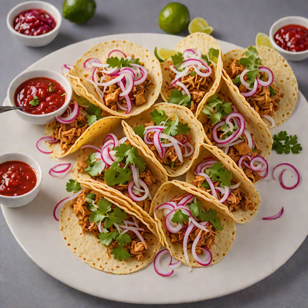 Pan-Seared Tripe Tacos with Pickled Red Onion and Salsa Roja