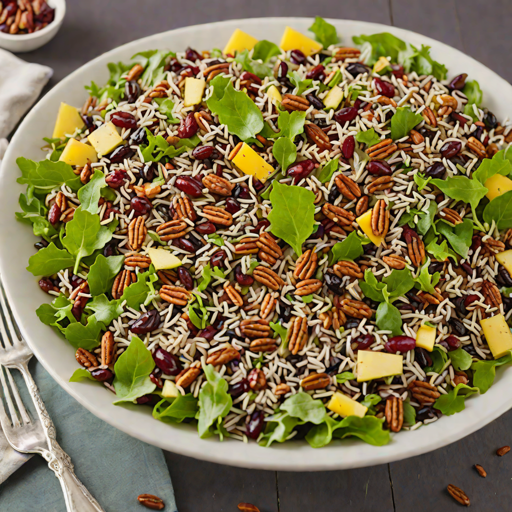 Oven-Roasted Wild Rice Salad with Cranberries and Pecans
