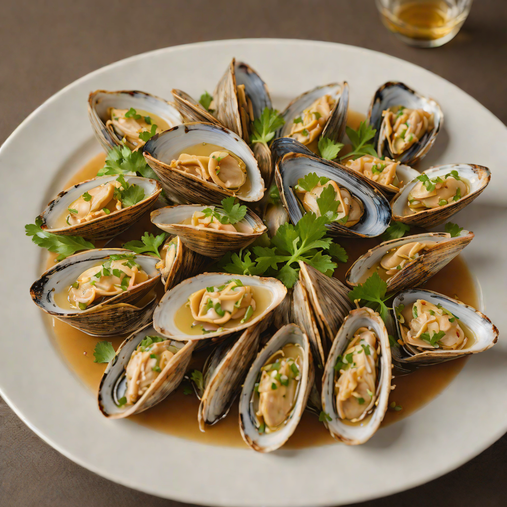 Sake-Steamed Clams with Miso-Butter Broth