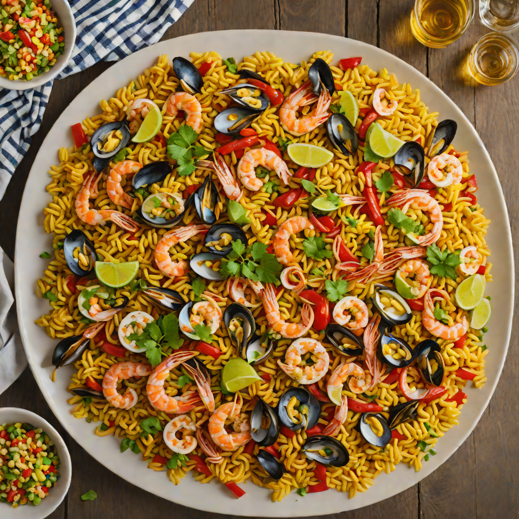 Tall Trellis Brew Co.-Inspired Mariscos KC Seafood Paella