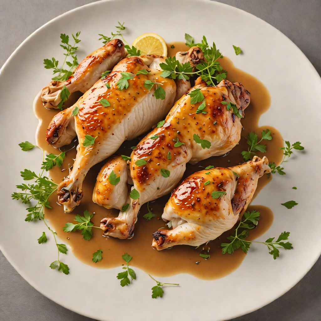 Pan-Roasted Chicken with Northern Herb Jus
