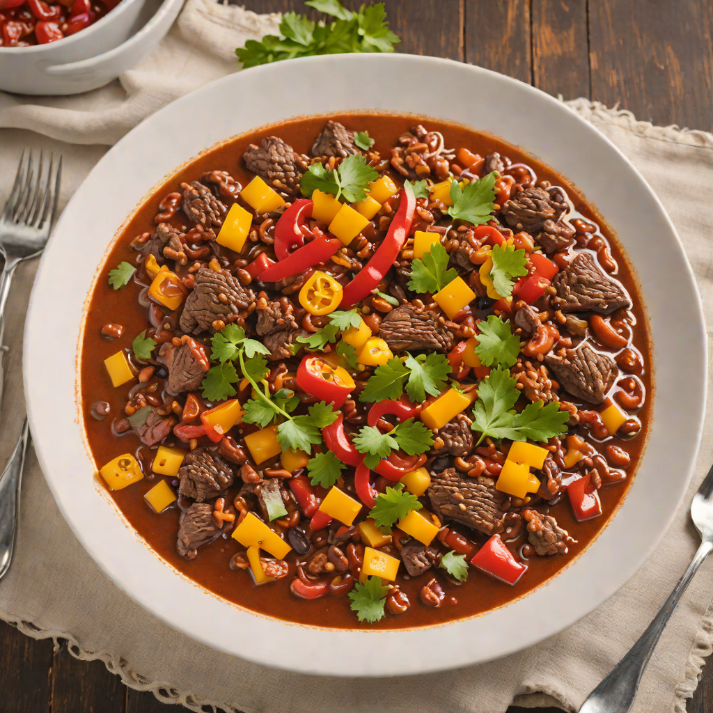 Montana-Inspired Bison Chili with Roasted Peppers
