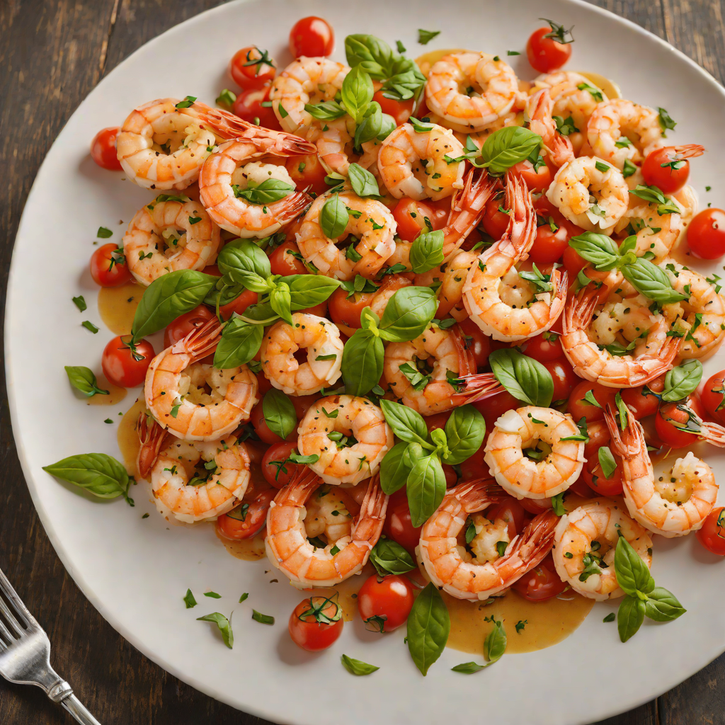 Skillet-Seared Shrimp with Tomato and Basil