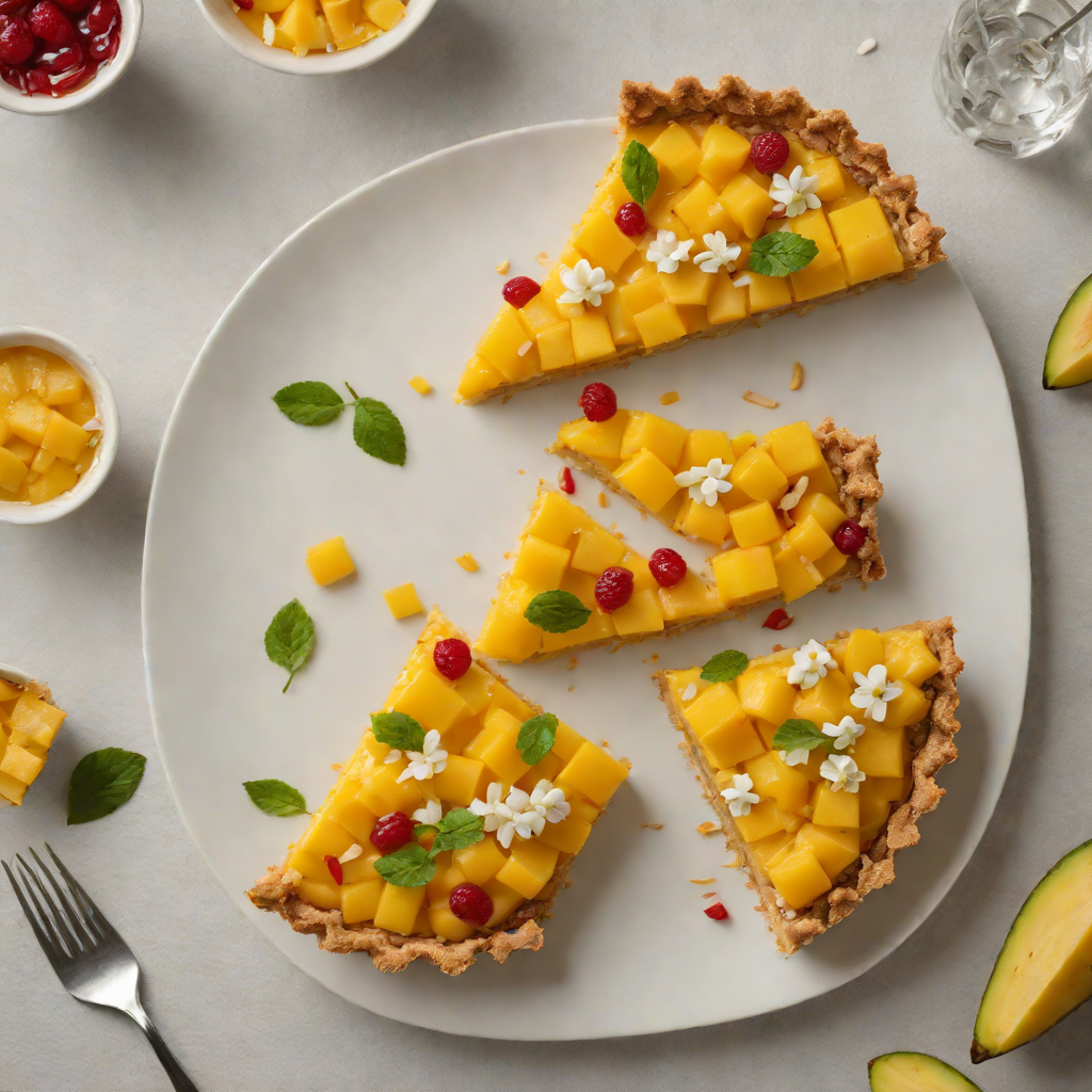 Gluten-Free No-Bake Coconut Mango Tart