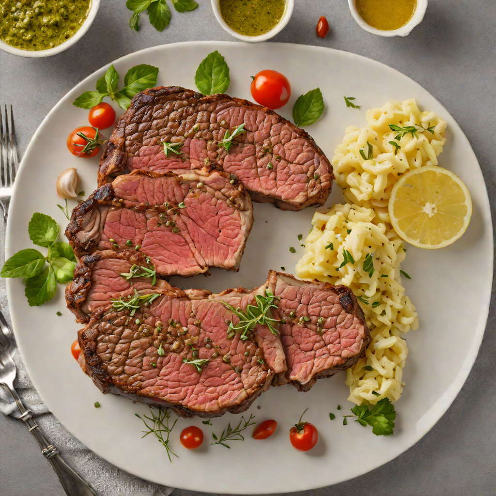Steakhouse-Style Grilled Ribeye with Garlic Herb Butter
