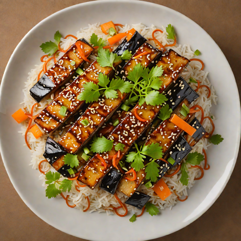 Sake Lounge-Inspired Miso-Glazed Eggplant Donburi