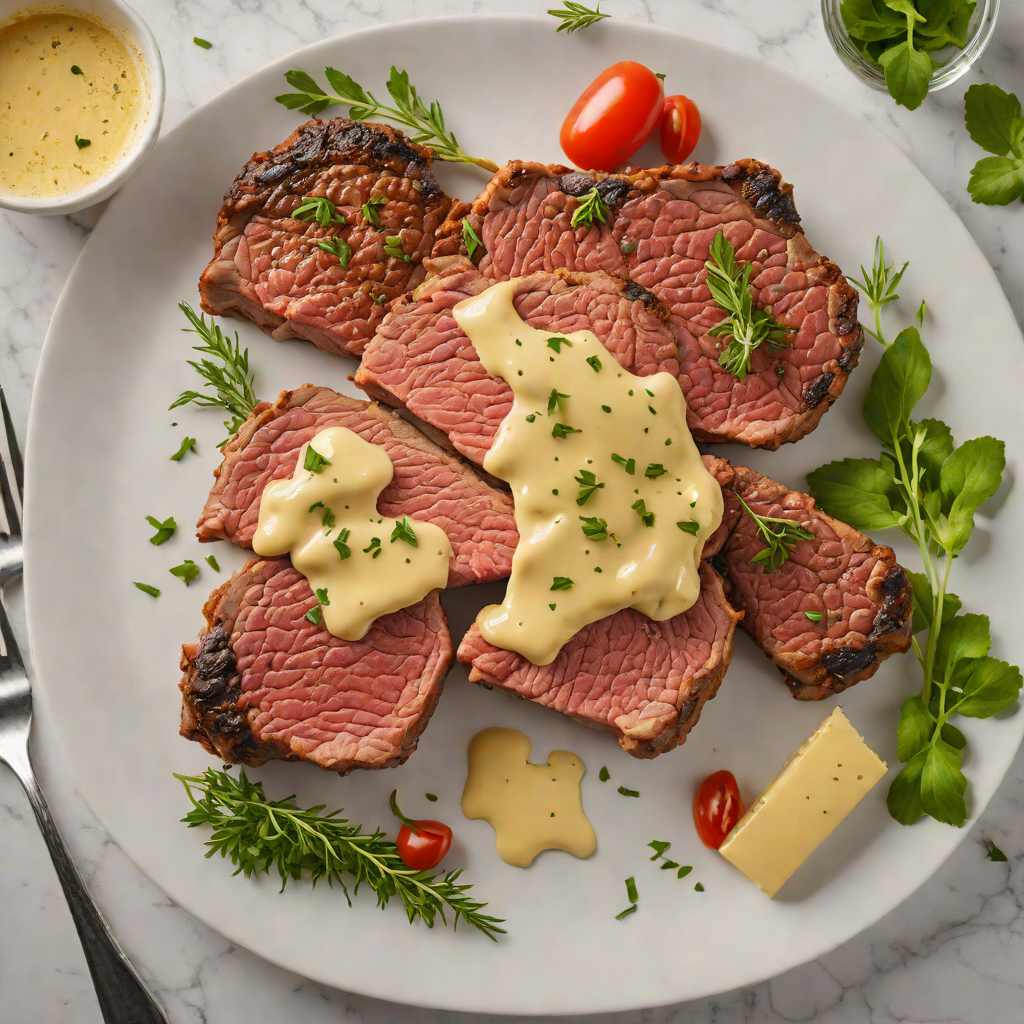 Steakhouse-Style Marinated Ribeye with Garlic Herb Butter