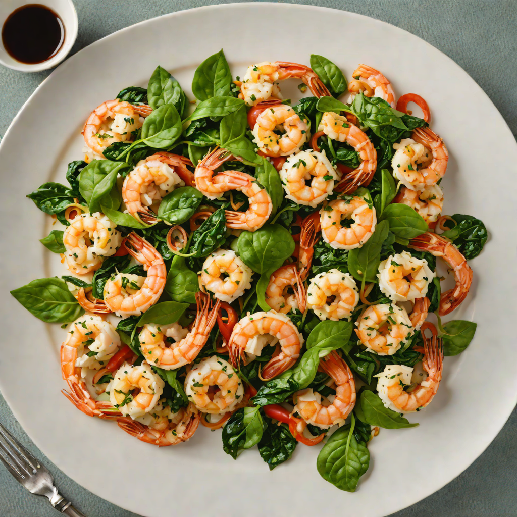 Garlic and Spinach Shrimp Stir-Fry