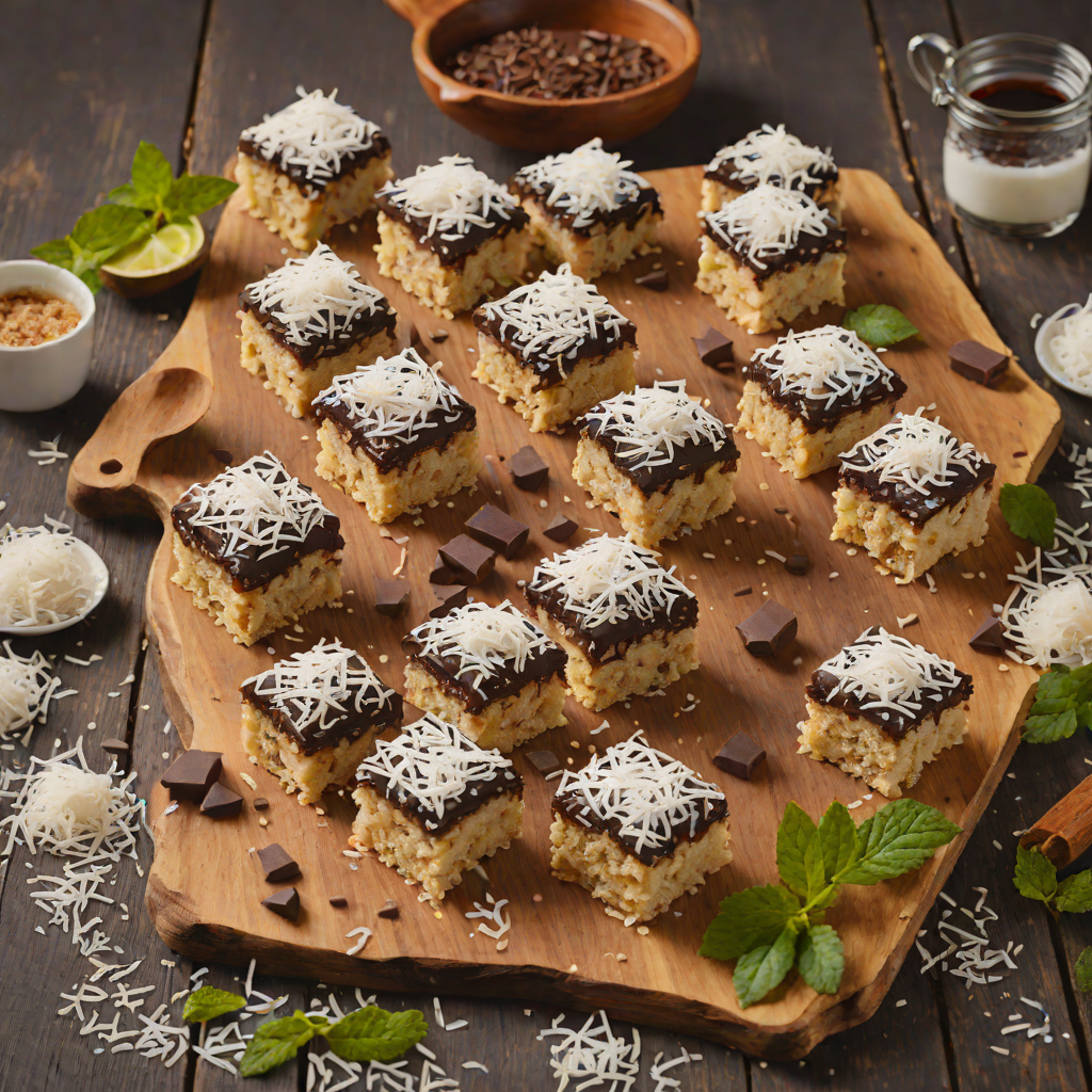 Oven-Baked Lamingtons with Chocolate Ganache and Coconut