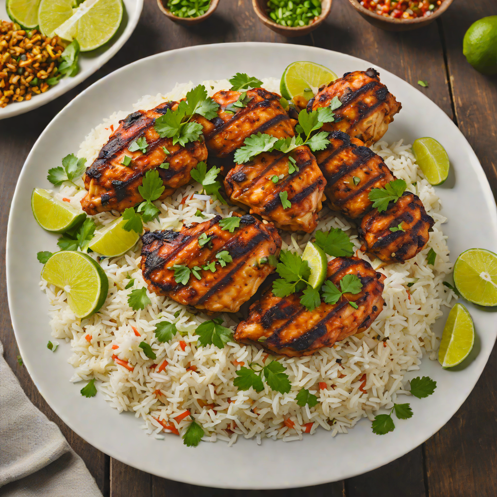 Spiced Pollo Asado with Cilantro-Lime Rice