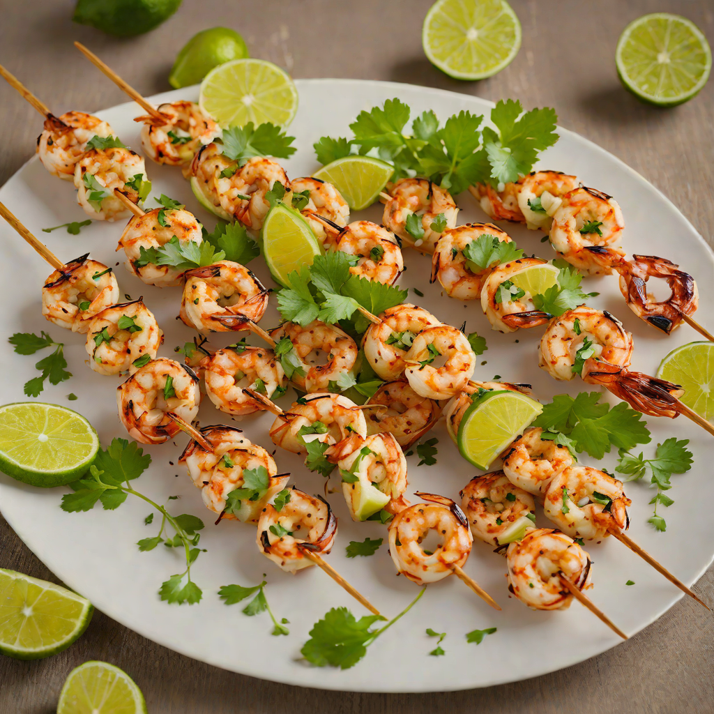 Chili-Lime Grilled Caribbean Shrimp Skewers