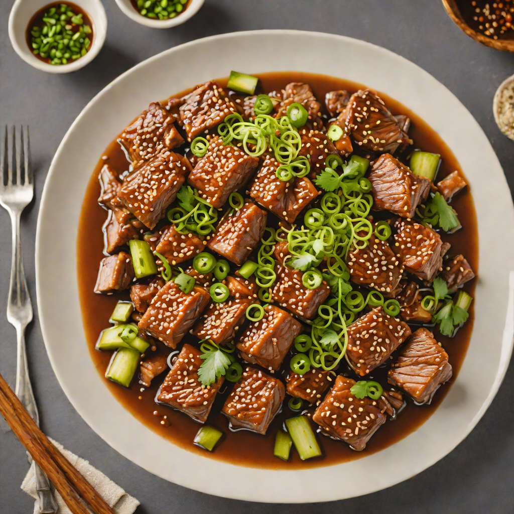 Spiced Korean-Style Braised Pork with Scallions