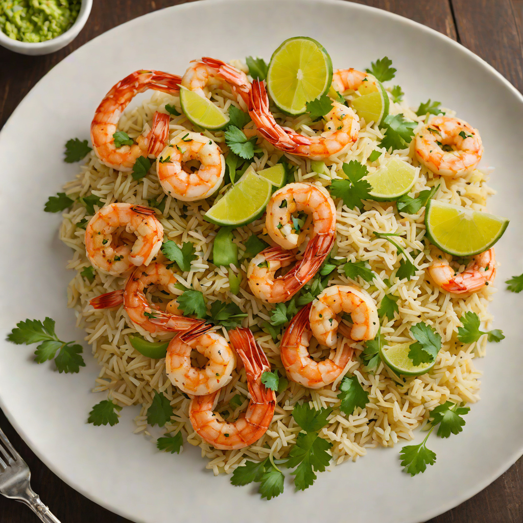 Pan-Seared Chile Lime Shrimp with Cilantro Rice