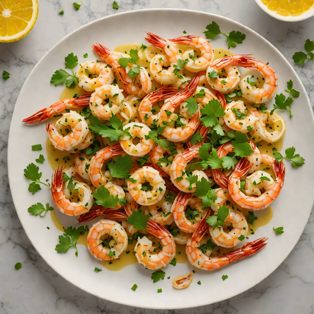 Sautéed Lemon-Garlic Shrimp with Parsley and Chili Flakes