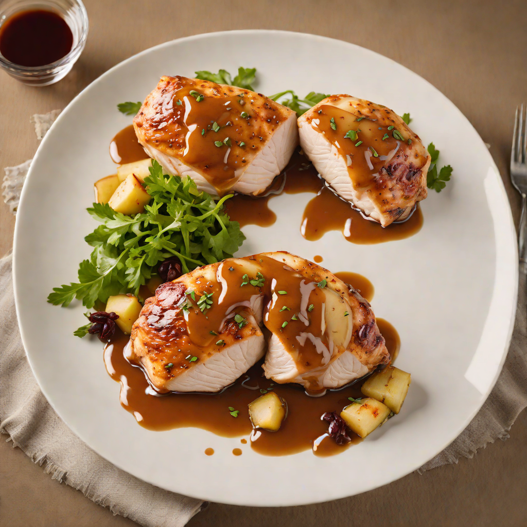 Pan-Seared Chicken Breast with Spiced Apple Cider Reduction