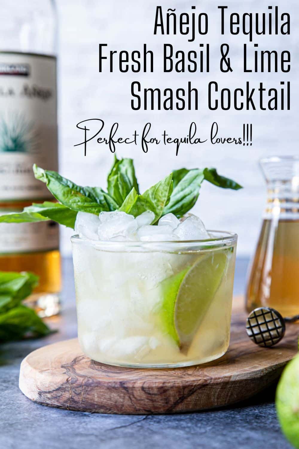 Basil-Lime Tequila Smash