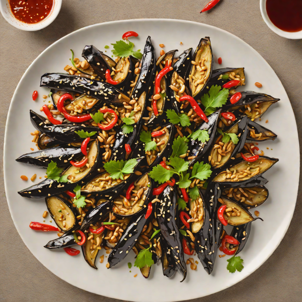 Stir-Fried Garlic Eggplant with Soy and Chili