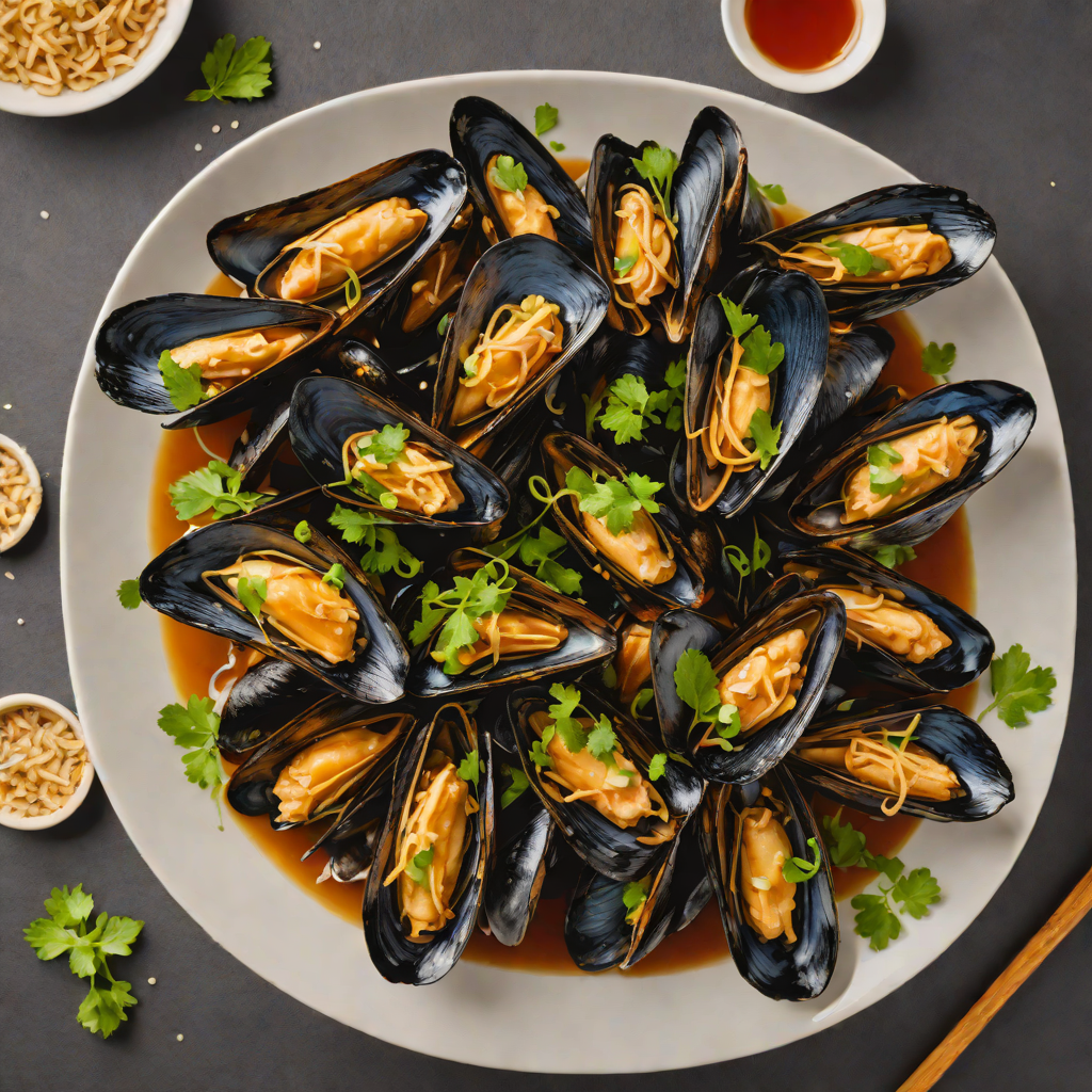 Sake-Steamed Mussels with Garlic and Miso Broth