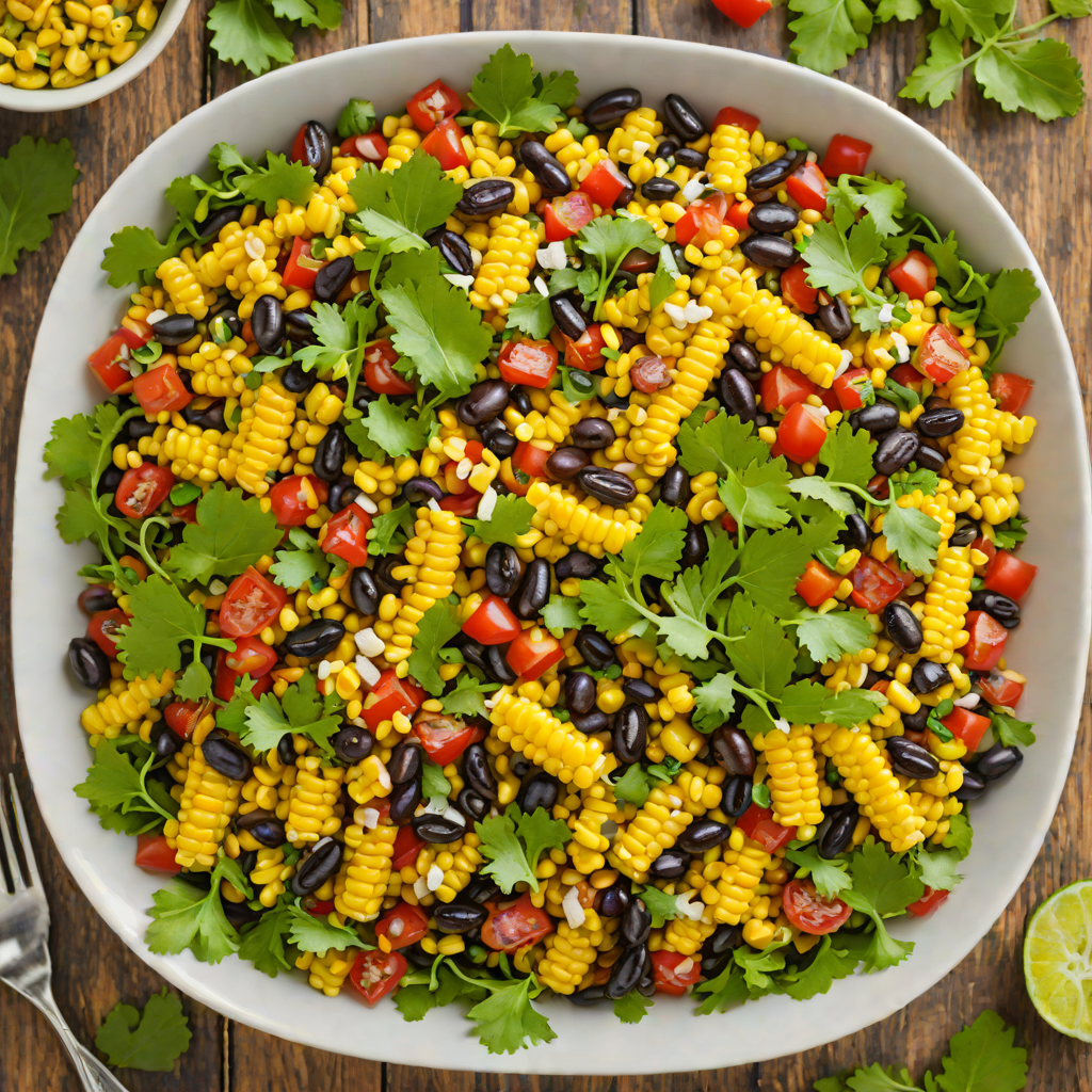 Salsa Bar-Inspired Roasted Corn and Black Bean Salad