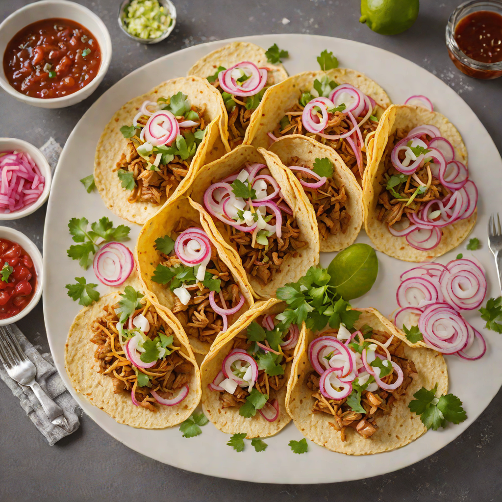 Slow-Cooked Tripe Tacos with Spiced Salsa and Pickled Onions