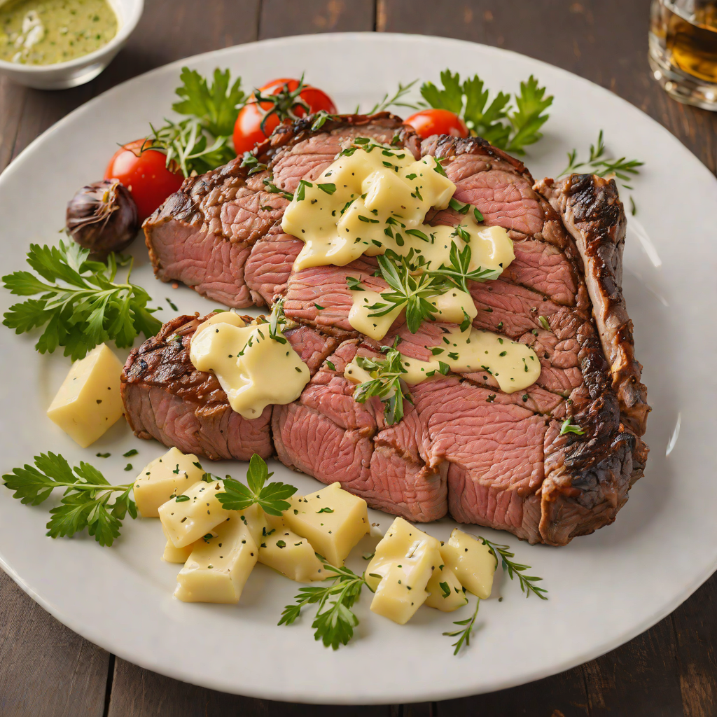 Italian-Style Steakhouse Ribeye with Garlic Herb Butter