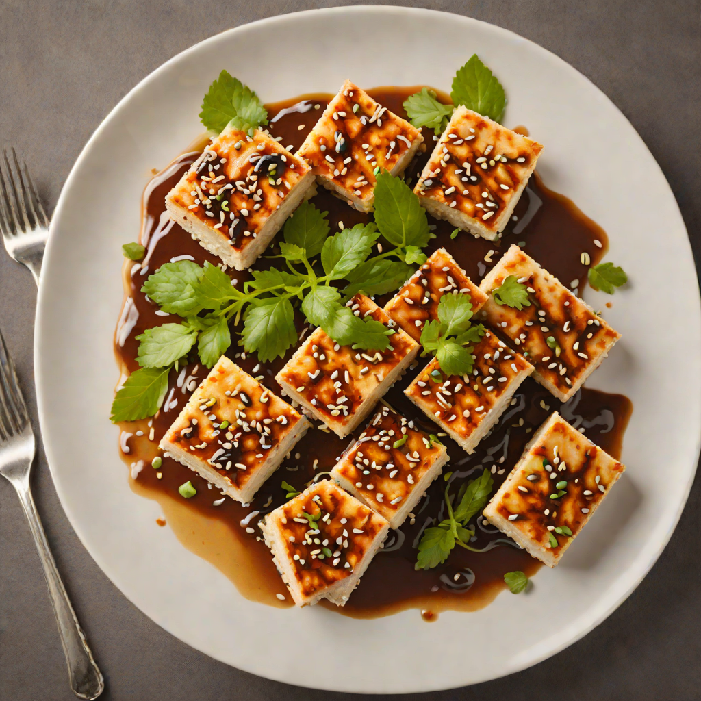 Pan-Fried Tofu with Sesame Soy Glaze