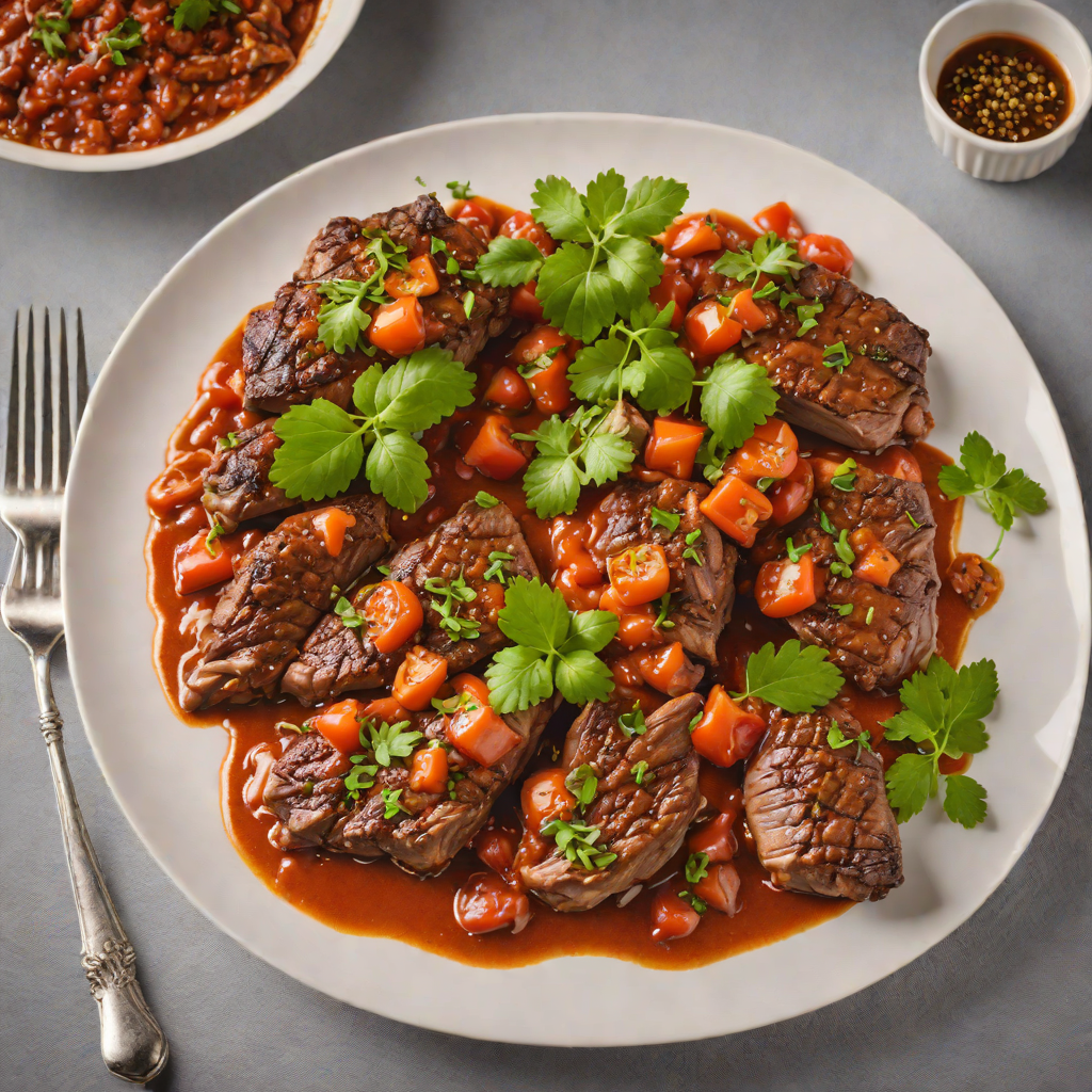 Slow-Cooked Nyama Choma with Spiced Tomato Sauce