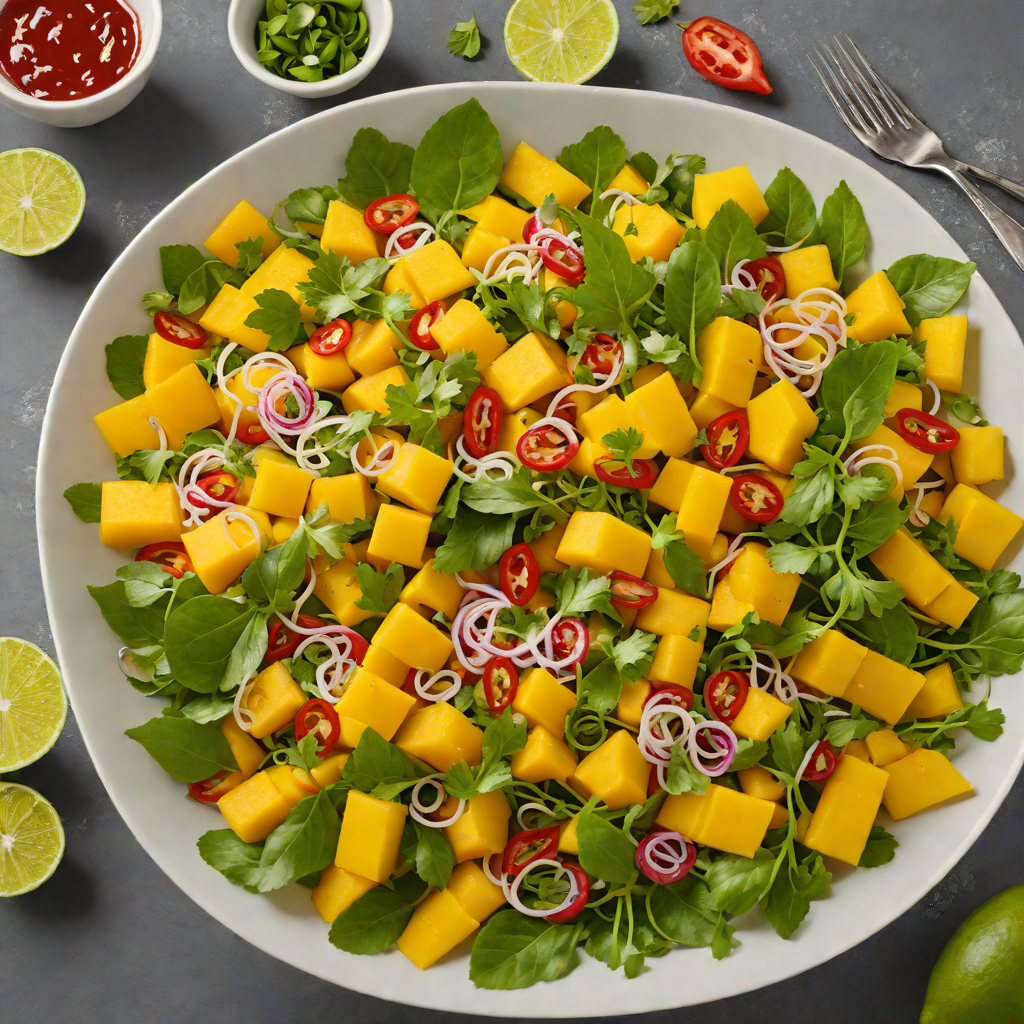 Thai-Style Mango Salad with Lime and Chili Dressing