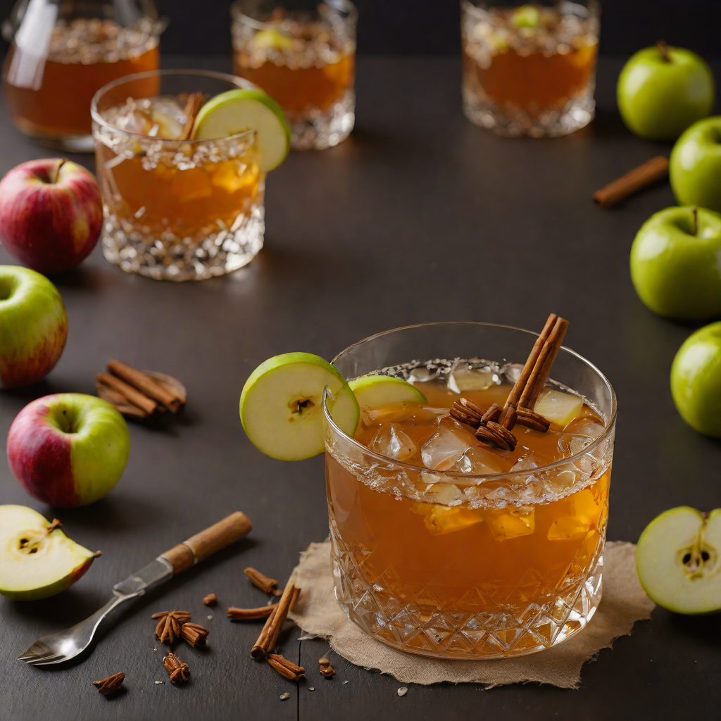 Spiced Michigan Apple Cider Cocktail with Whiskey