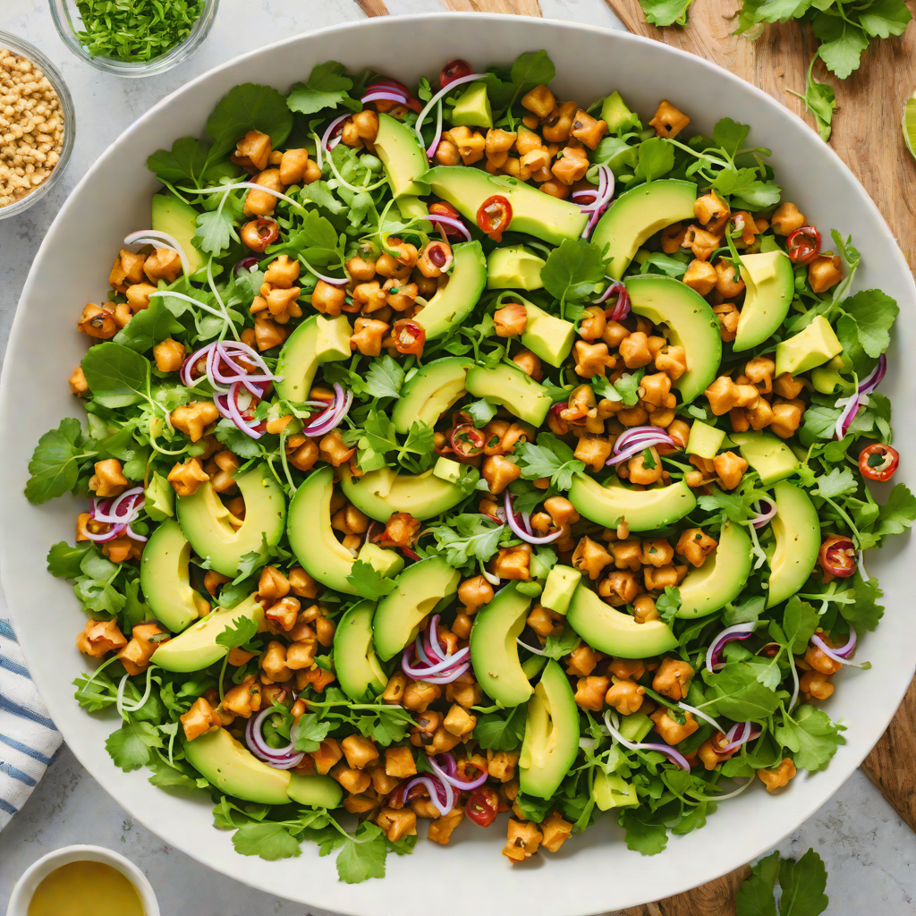 Spiced Chickpea and Avocado Salad